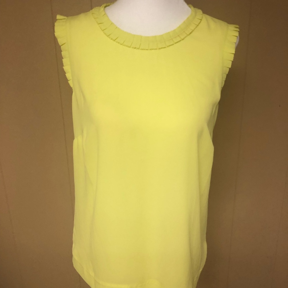 J.Crew Drapey Ruffle Trim Top